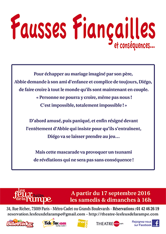 Flyer verso Fausses Fiançailles